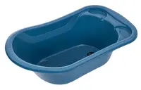Cadă pentru bebeluși cu sifon BabyJem - 50 l, 89 cm, Indigo Blue