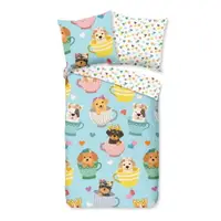 Lenjerie de pat pentru copii din bumbac pentru pătuț 90x130 cm Dogs – Bonami Selection