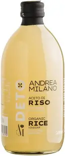 Oțet de orez organic, nefiltrat, 500 ml, Andrea Milano