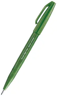 Marker pensula Pentel Sign Pen - SES15C, verde uleios