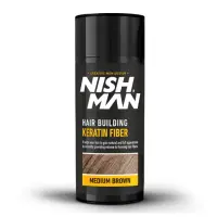 Pudra fiber - NISH MAN - pentru parul rar - Saten