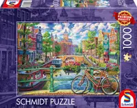 Puzzle Schmidt din 1000 piese - Canalul Amsterdam