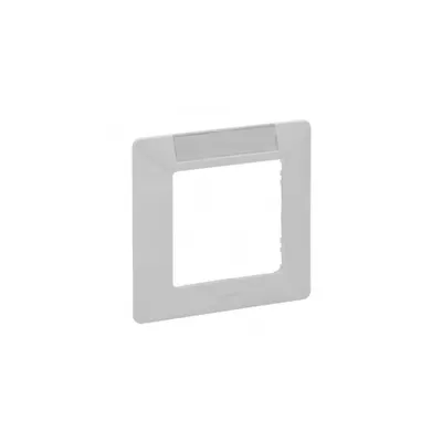 Plate Valena Life - cu label holder (horizontal) - 1 module - alb