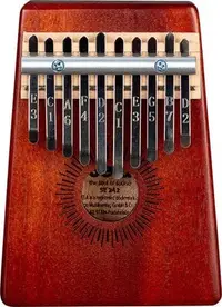 Kalimba Sela - 10 Mahogany, roșu