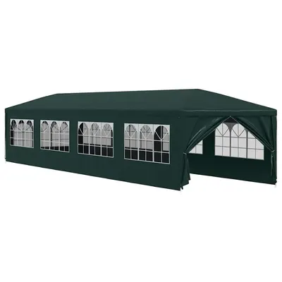 vidaXL Cort de petrecere, verde, 3 x 12 m