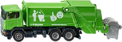 Jucarie metalica Siku Super - Camion de gunoi Scania-R, 1:87