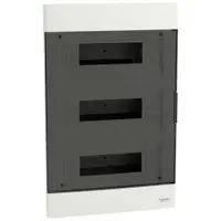 Tablou cu montaj incastrat Easy9EU, 3x12 Module, usa fumurie, cu 2 blocuri terminale Schneider EZ9EUA312