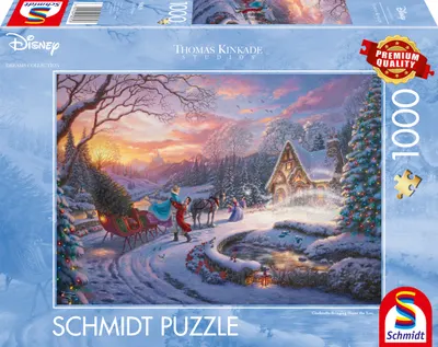 Puzzle Schmidt din 1000 piese - Cenușăreasa vine acasă de Crăciun