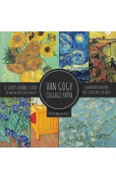 Van Gogh Collage Paper for Scrapbooking: Famous Paintings, Fine Art Prints, Vintage Crafts Decorative Paper