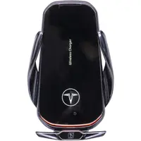 Suport Auto pentru Telefon, Incarcare Wireless, 15W, Negru, Inaltime 13 cm