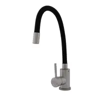 FB-011 Ref Black – Baterie bucătărie SUS 304 cu pipă flexibilă neagră VITAL FLOW