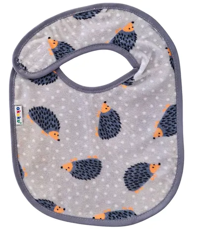 Baveta impermeabila din bumbac cu inchidere velcro 23x20cm Akuku Arici
