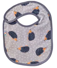 Baveta impermeabila din bumbac cu inchidere velcro 23x20cm Akuku Arici