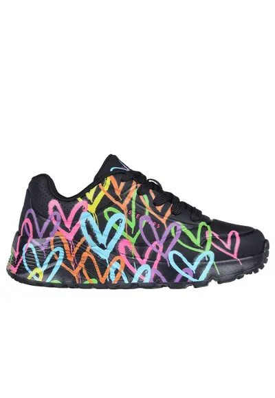 Skechers Uno Lite Spread The Love 314064L/BKMT Zwart-27
