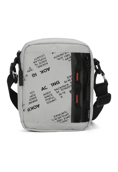 Geanta crossbody unisex cu bareta detasabila - Gri