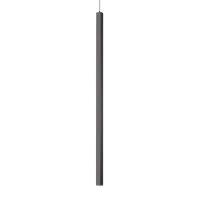 Corp de iluminat suspendat, lustra ULTRATHIN D100 SQUARE NERO