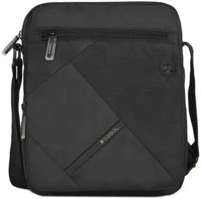 Geantă de umăr Gabol Twist Eco pentru bărbați - Negru, 23 cm