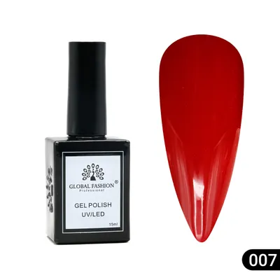 Oja semipermanentă Global Fashion, Gel polish Elite Glow 15 ml, 07 Engros