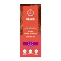 Vopsea de par naturala, HENNA CU AMLA SI JATROPHA (rosu), 100gr, Khadi