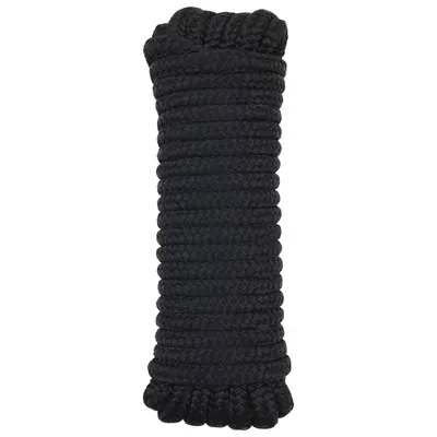 vidaXL Sfoară de Barcă 10 mm 9 m Negru Poliester