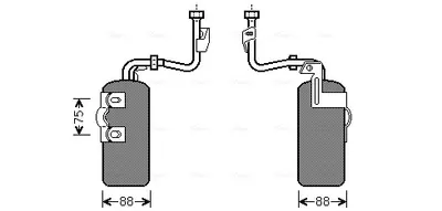 Uscator aer conditionat potrivit VOLVO C30, C70 II, S40 II, V50 1.6-2.5 12.03-06.13