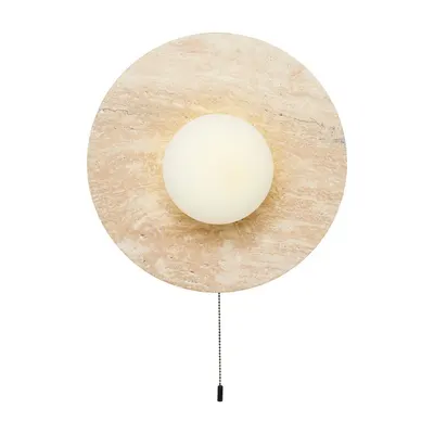Aplică de perete bej din piatră ø 12 cm Hilde – Opviq lights