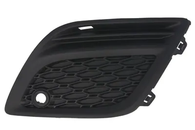 Grila ventilatie bara fata stanga potrivit VOLVO XC60 I 2008-2013 - (cu orificii senzor parcare, plastic, negru)