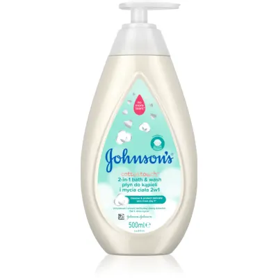 Johnson's® Comfort Touch spumant de baie și gel de duș 2 in 1 pentru copii 500 ml