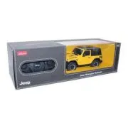 Masina cu telecomanda Jeep Wrangler Rubicon galben, scara 1: 24, Rastar