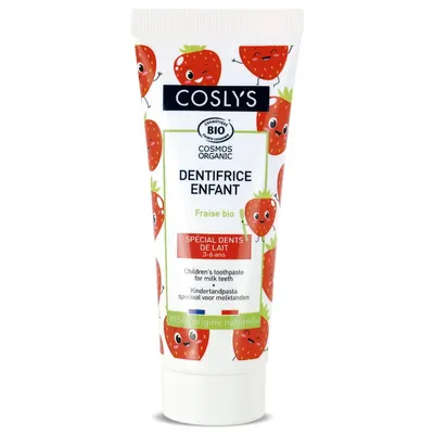 Pasta de Dinti pentru Copii Dinti de Lapte (3-6 Ani) cu Capsuni Bio 50ml