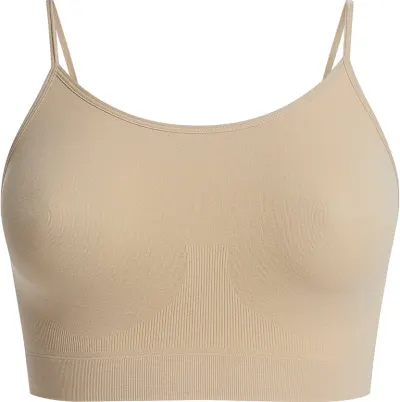 Bustiera Seamless cu Bretele Subtiri, 53610, bej