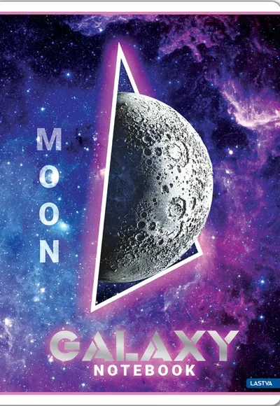 Caiet Lastva Galaxy - A5, 52 de coli, rânduri late, sortiment