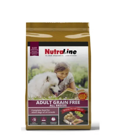 Nutraline Dog Adult Grain Free - 3-kg