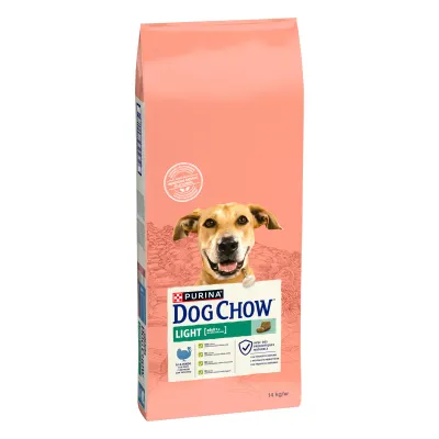 Hrana uscata pentru caini Dog Chow Adult Light, Curcan, 14kg 14kg