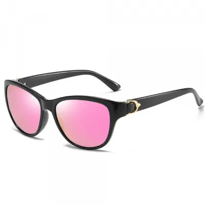Ochelari De Soare Dama Techsuit A572, Polarizati, Protectie UV, Negri Roz