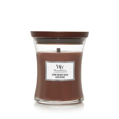 Lumanare parfumata - Stone Washed Suede, Medium Jar