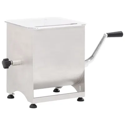 Gossi malaxor de carne cutie de viteze, argintiu, otel inoxidabil