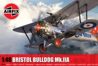Model de asamblat Airfix Militari: Avioane - Avion de vânătoare britanic biplan Bristol Bulldog Mk.IIA