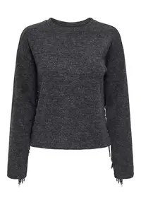 Pulover bej - 87% poliester reciclat - 9% viscoza - 4% elastan - Gri