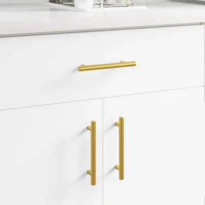 vidaXL Mâner pentru Dulap 2 buc. Auriu 150 mm Oţel inoxidabil