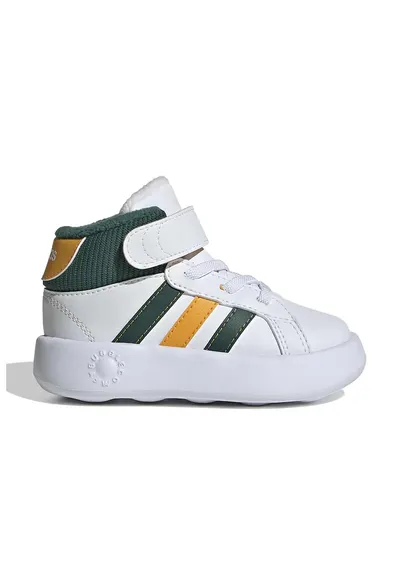 Pantofi sport Grand Court de piele ecologica - Verde englez/Alb optic