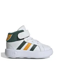 Pantofi sport Grand Court de piele ecologica - Verde englez/Alb optic