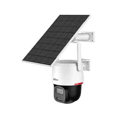 Camera supraveghere rotativa 4G PT cu panou solar Dahua Apollo Full Color AOV BP3EW-4GP, 3 MP, 3.6 mm, lumina alba 20 m, detectie persoane si vehicule, 36 Wh, microfon si difuzor, panou solar 8 W, alarma, slot card