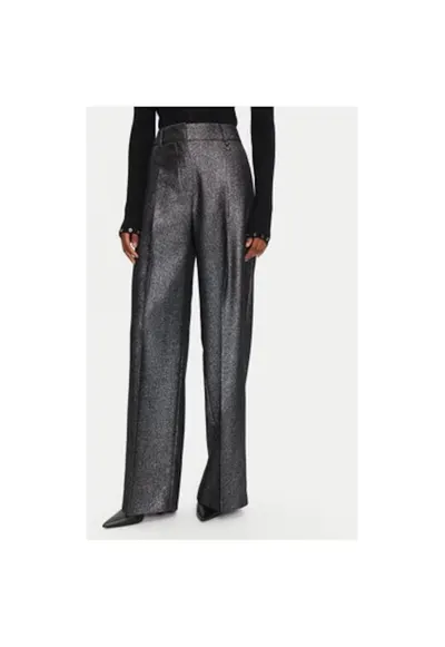 Pantaloni dama - 304346736 - Lana/Poliester - Argintiu - Argintiu
