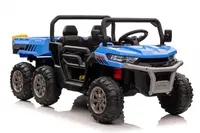 UTV electric pentru 2 copii Kinderauto Farm Tractor 6x6 180W 12V PREMIUM, culoare Albastra
