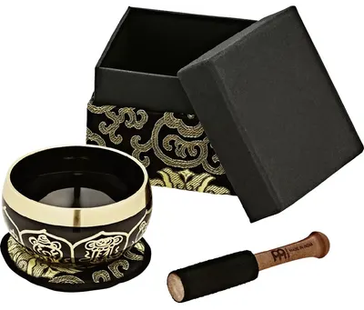 Bol cântător Meinl - SB-OR-300-BK, 9.5cm, negru/auriu