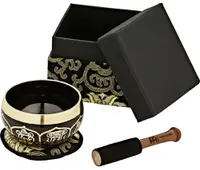 Bol cântător Meinl - SB-OR-300-BK, 9.5cm, negru/auriu