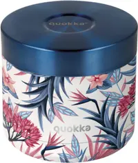 Borcan termic pentru mâncare Quokka Whim - Blue Garden, 600 ml
