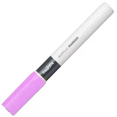 Marker acrilic Carioca Plus - Van Orton, 2.0 mm, violet deschis