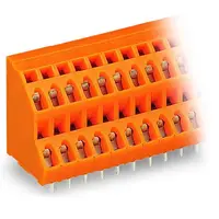 Double-deck PCB terminal block; 2.5 mm²; Pin spacing 5.08 mm; 2 x 12-pole; CAGE CLAMP®; 2,50 mm²; orange